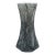 1970s Italian Murano Art Glass Vase, Octagonal, Grey/White Splatter Pattern For Sale