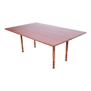Stickley American Colonial Solid Cherry Wood Harvest Dining Table, 1956