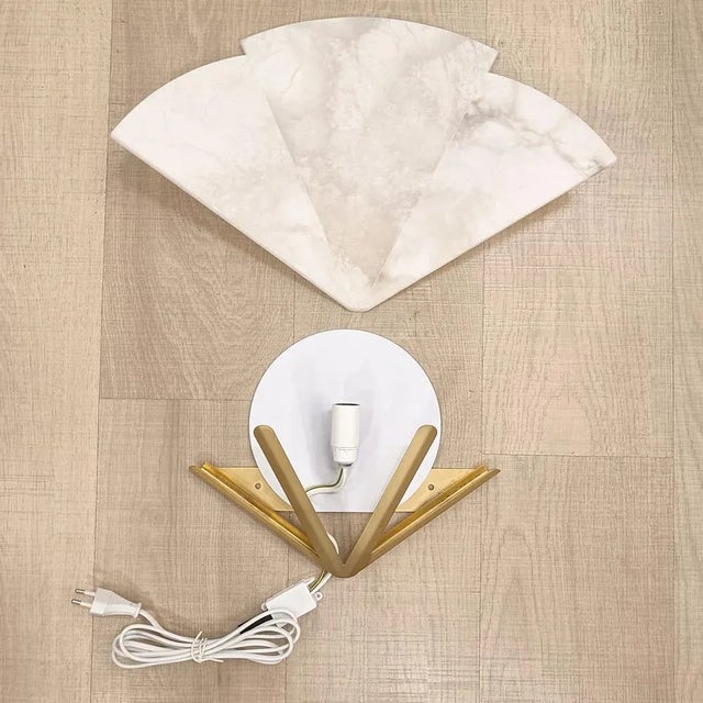 Alabaster Sconce from Eclipsi, Spain, 1990s For Sale - Image 4 of 6