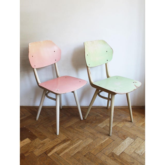 Mid-Century Modern Dining Chairs from TON, Czechoslovakia, 1964, Set of 6 For Sale - Image 4 of 18