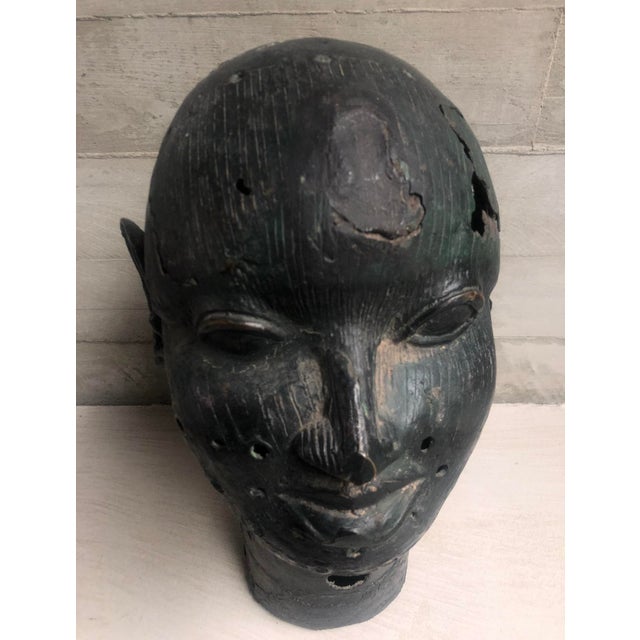 1930s African Bronze Obe of the Ife, Nigeria For Sale - Image 5 of 12