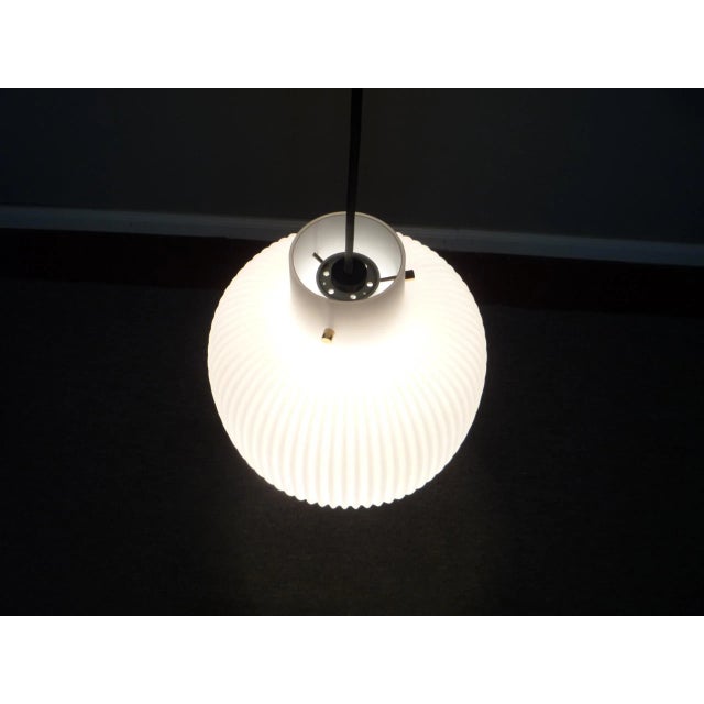 Mid-Century Modern Mid-Century Opal Glass Lamp from Limburg, 1960s For Sale - Image 3 of 11