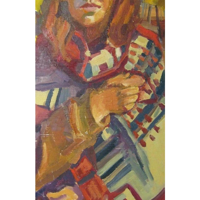 Ukrainian Artist Portrait Painting, Soviet Socialist Realism Art 40-60 For Sale - Image 4 of 6
