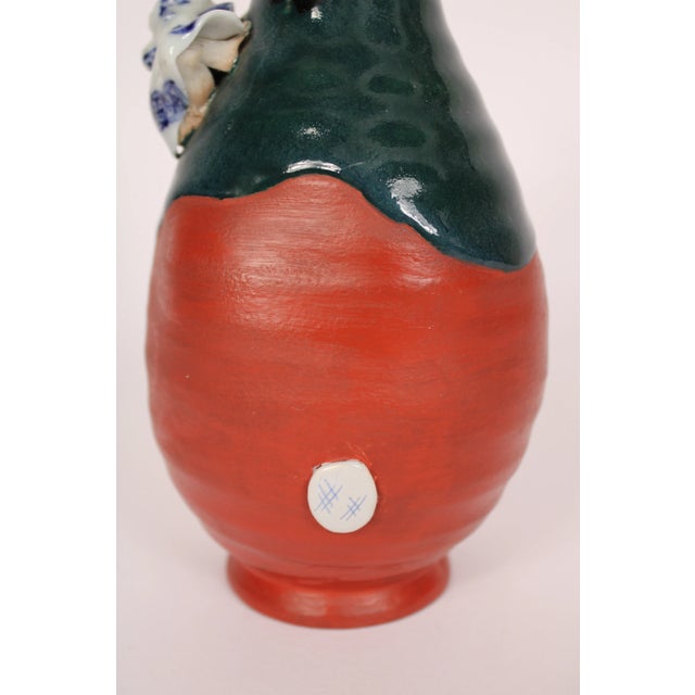 Ceramic Sumida Ware Vase With Monkeys For Sale - Image 7 of 8