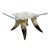 Vintage Lucite & Horn Coffee Table After Karl Springer For Sale