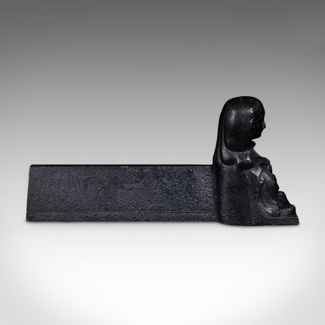 Metal Pair of Antique Figural Fireplace Chenets, French, Great Exhibition, Victorian For Sale - Image 7 of 9