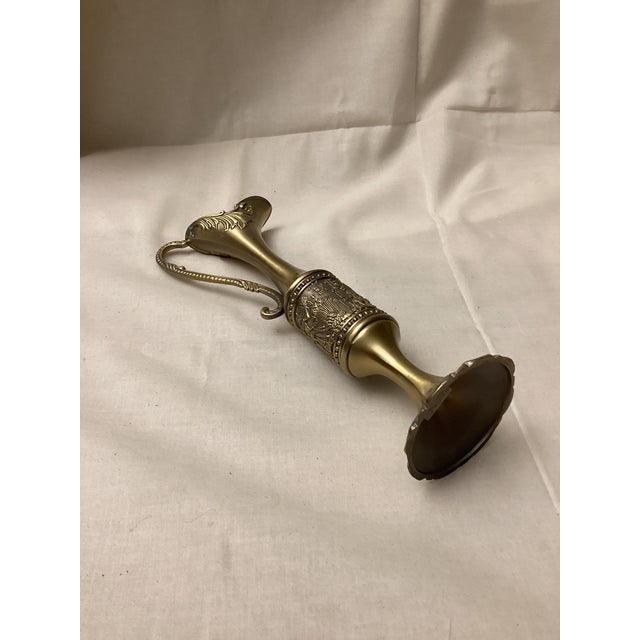 Vintage Egyptian Gold/Copper Pharaonic Vase For Sale - Image 4 of 6