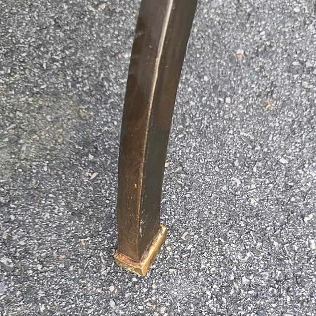 Brown Late 19th/Early 20th Century Italian Rosewood and Walnut Wrought-Iron Campaign Desk For Sale - Image 8 of 9