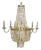 NOIR Bijou Chandelier, Antique Brass, Metal and Shells For Sale