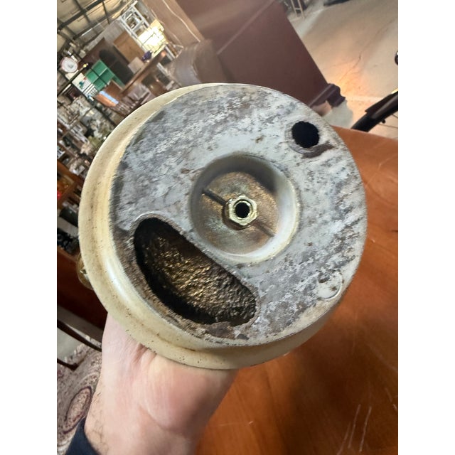 Antique French Empire Brass & Marble Candle Candelabra 16in For Sale - Image 4 of 6