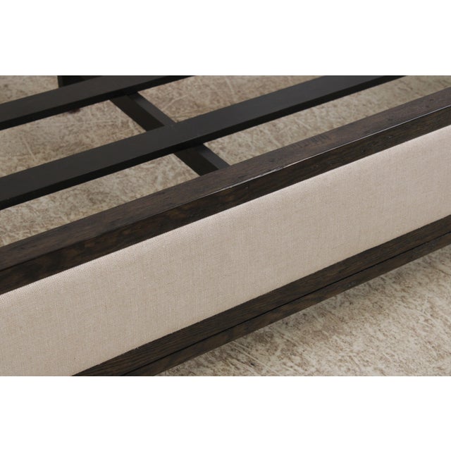 Restoration Hardware King Size Upholstered Bed For Sale In Philadelphia - Image 6 of 18