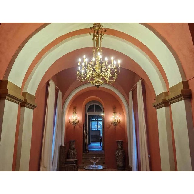 Antique 24-Light Castle Chandelier For Sale - Image 11 of 11