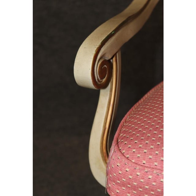 Set 8 Paint Decorated Chinoiserie Paint Decorated Dining Chairs Italian Style For Sale - Image 13 of 18