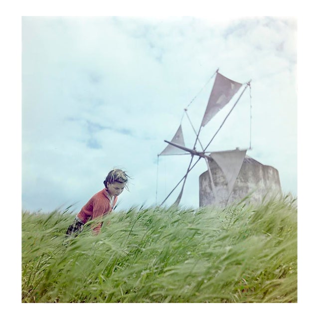 Toni Frissell 'A Windmill in Portugal'' Archival Pigment Print Framed in Black For Sale