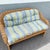 Vintage Boho Chic Woven Wicker Love Seat For Sale - Image 9 of 10