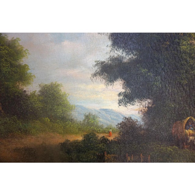 1940s 1940s English Country Cottage Landscape by Henry T. Harvey For Sale - Image 5 of 9