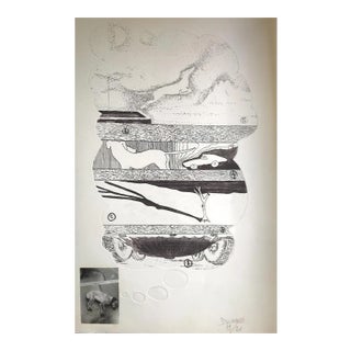 Ennio Pouchard, the Big Dream, Original Screen Print, 1976 For Sale