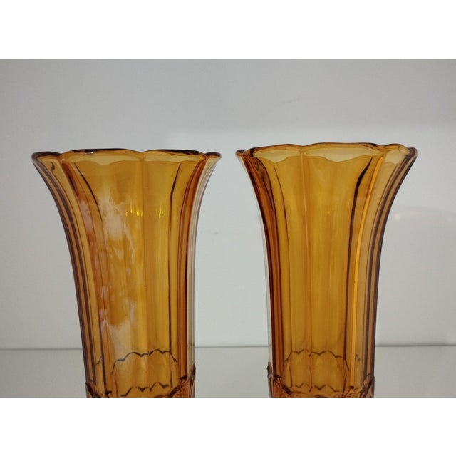 Crystal Vases from the Val-Saint-Lambert, Set of 2 For Sale - Image 5 of 18