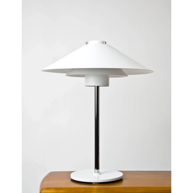 Mid-Century Modern Large Danish Table Lamp by Christian Hvidt for Nordisk Solar, 1970s For Sale - Image 3 of 4