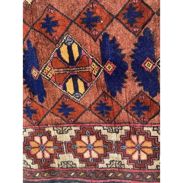 Textile Vintage Silk Turkmen Rug For Sale - Image 7 of 18