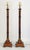 Metal Lamp Pair & Shades Faux Metal Bamboo Restored For Sale - Image 7 of 18