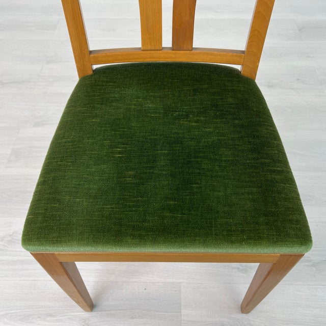 Green Scandinavian Mid-Century Modern Dining Chairs – Set of 5 For Sale - Image 8 of 12
