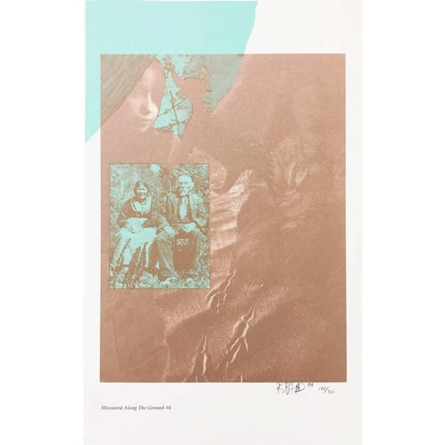 "Measured Along the Ground #6" Contemporary Abstract Numbered Lithograph by Rebecca Baird For Sale