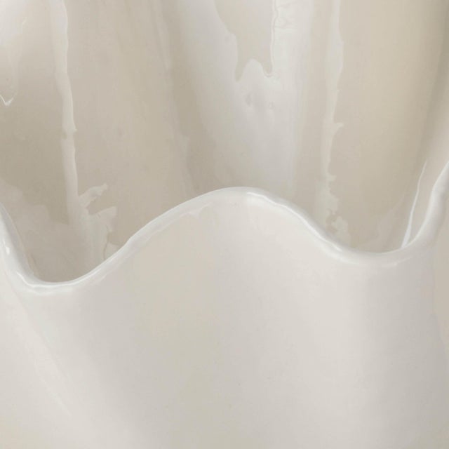Regina Andrew Ruffle Ceramic Bowl Large For Sale - Image 4 of 5