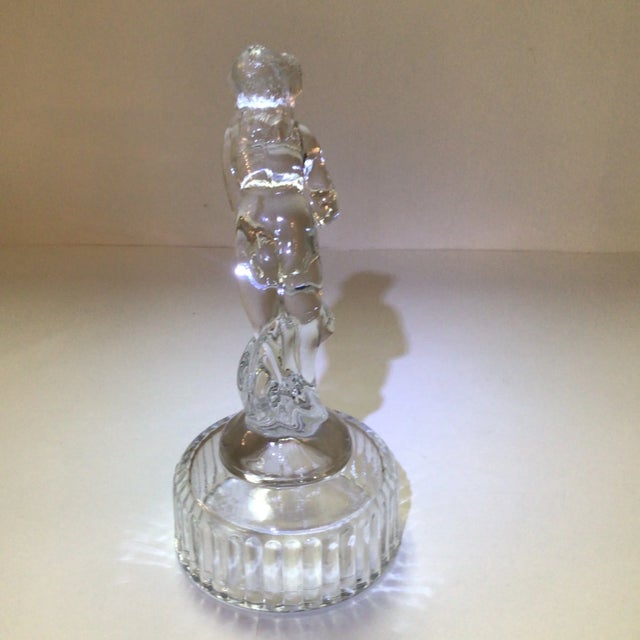 Glass 1930's Cambridge Glass Venus Flower Frog/Paperweight For Sale - Image 7 of 13