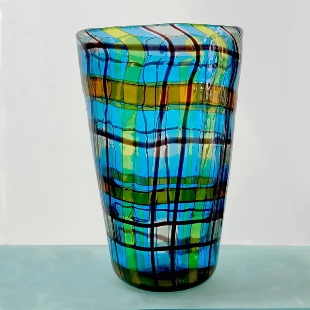 Conical Scozzese Vase by Ercole Barovier for Cristian Dior For Sale - Image 13 of 17