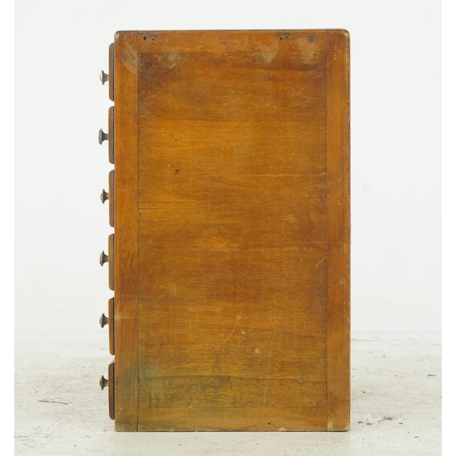 Vintage European Hardware Store Counter Display Storage Cabinet For Sale - Image 10 of 10