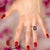 Natural Tourmaline Diamond Ring 6.5 14k White Gold 5.89 TCW Certified For Sale - Image 11 of 18