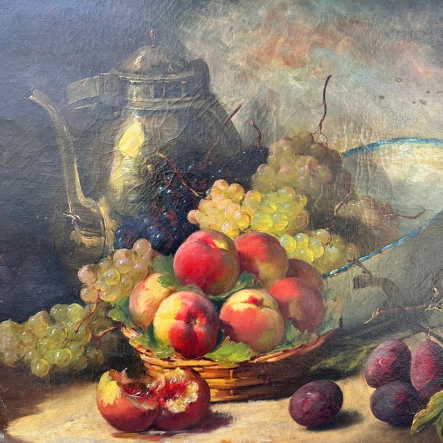 Alfred-Arthur Brunel De Neuville, Bodegón De Frutas, 1800s, Oil on Canvas For Sale - Image 15 of 18