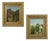 A. Minne, Country Scenes, Late 19th Century, Oil on Canvases, Framed, Set of 2 For Sale