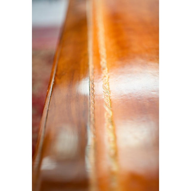 Late 18th Century Louis XVI Style Walnut & Brass Backgammon Game Table – Designer Statement Piece For Sale - Image 11 of 13