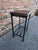 Iron Side Table W/Antique Top For Sale - Image 4 of 8