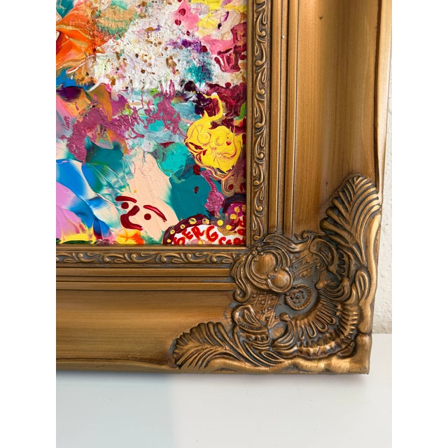 Serg Graff "Fabric of Joy" Abstract Painting Acrylic on Canvas Framed Art, Coa For Sale - Image 11 of 12