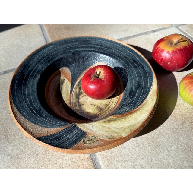 Handcrafted Ceramic Art Bowl by Noomi Backhausen for Søholm, Denmark, 1960s For Sale - Image 6 of 18