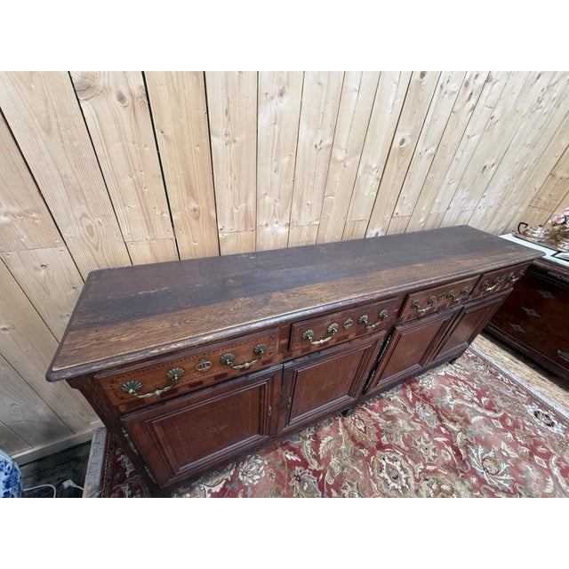 Louis XV Style Oak and Marquetry Sideboard, 18th Century For Sale - Image 3 of 9