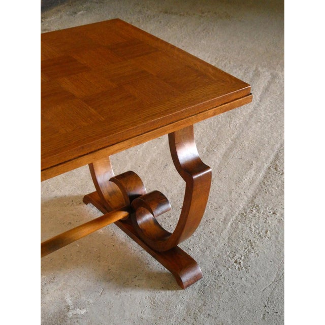 Neo-Classical Oak Coffee Table, 1960s, in Very Good conditions. Designed 1960 to 1969