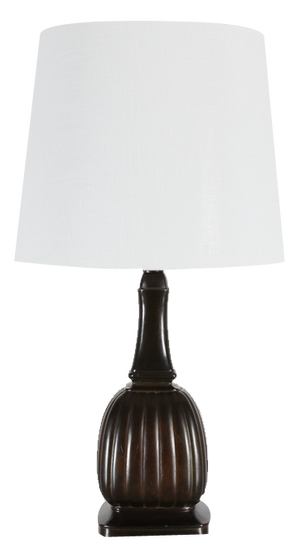 Danish Art Deco Table Lamp in Disco Metal by Just Andersen, 1940s
