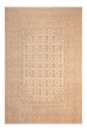 1980s 1980s Semi Antique Bohemian Beige/Rose Wool Rug