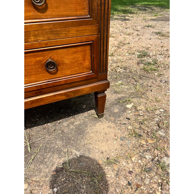 French 19th Century Louis XVI Mahogany Chest of Drawers For Sale - Image 12 of 12