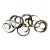 1980s Steel Hanging Circles Sculpture Attributed to Curtis Jere , Titled "Continuity" For Sale