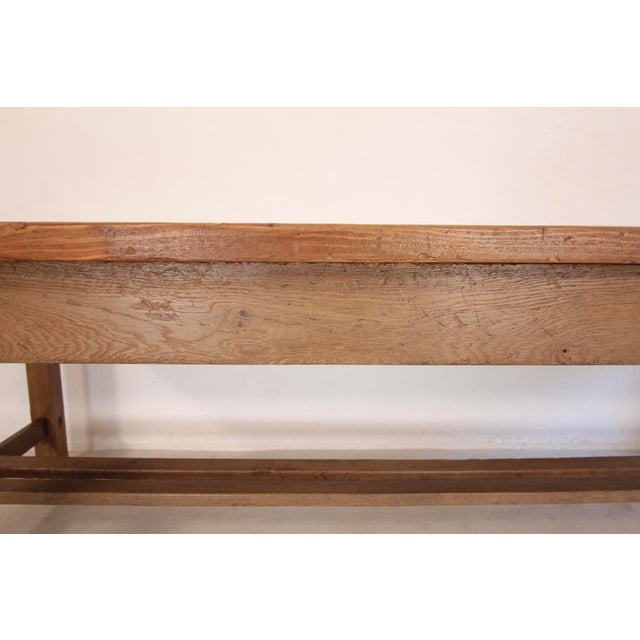 Large Vintage Oak and Pine Table, 1920s For Sale - Image 9 of 18