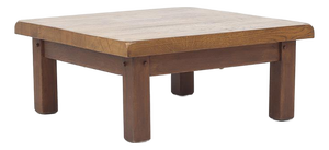 Mid-Century Brutalist Coffee Table in Oak, 1960s