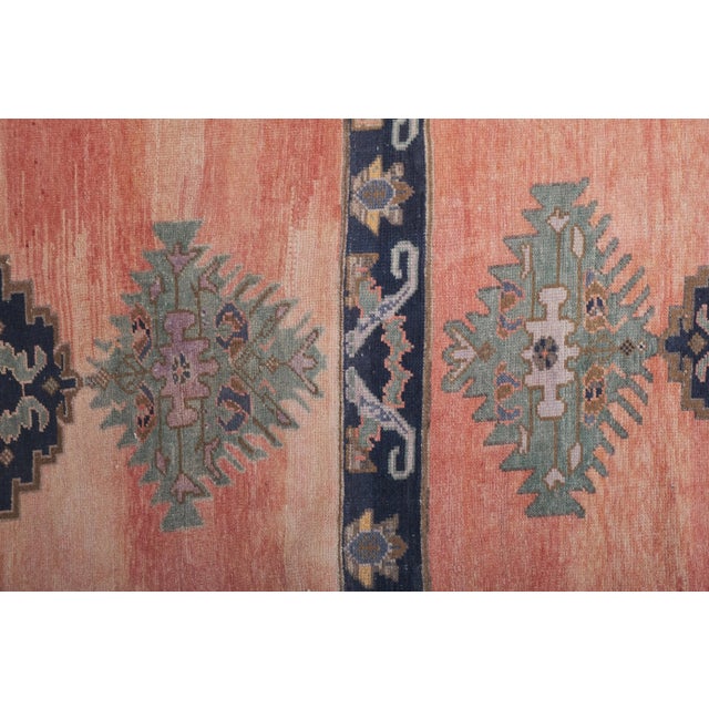 Vintage Muted Soft Colors Turkish Stair Carpet - Hallway Runner For Sale - Image 9 of 13