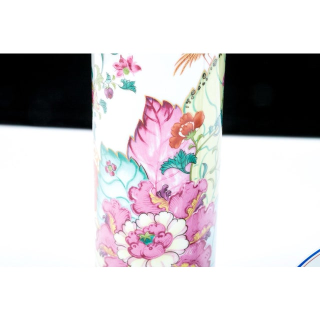 Late 20th Century Vintage Mottahedeh/Vista Alegre Tobacco Leaf Porcelain Trumpet Vase - 11 Inch For Sale - Image 5 of 9