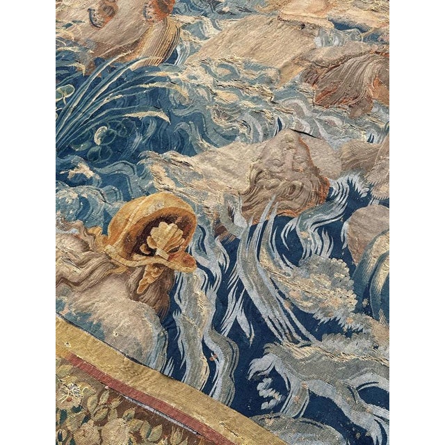 Large Antique Aubusson Tapestry with Historical Battle Scene, 17th Century For Sale - Image 6 of 18