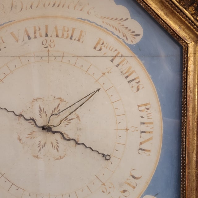 Louis XVI Torricelli Barometer in Carved and Gilded Wooden Frame, France, 18th Century For Sale - Image 17 of 18